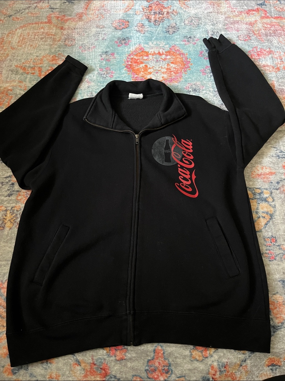 Coca-Cola Black Jacket with Red Script Logo